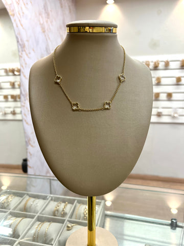 Chocker 4 Trevos com Zircônia