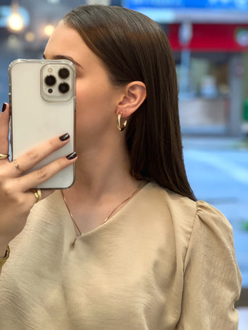 Meia Argola Tubo Lisa