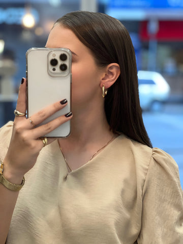 Meia Argola Tubo Lisa