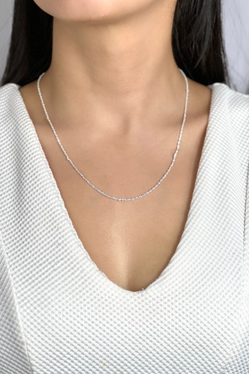 Cordão Baiano Prata 925 2MM 45CM