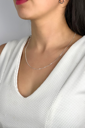 Cordão Veneziana Prata 925 2mm 50CM