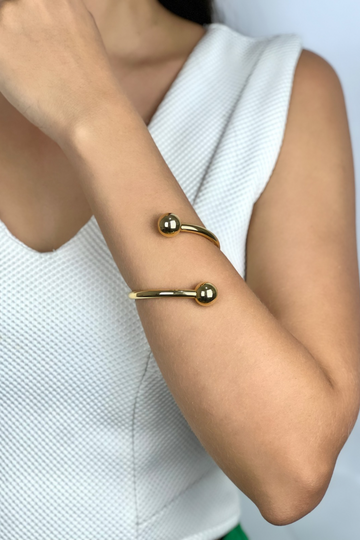 Bracelete Lisa 2 Esferas na Ponta